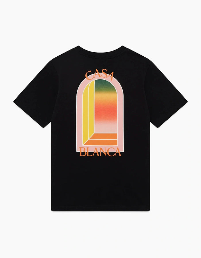 CASABLANCA GRADIENT ARCH LOGO TEE