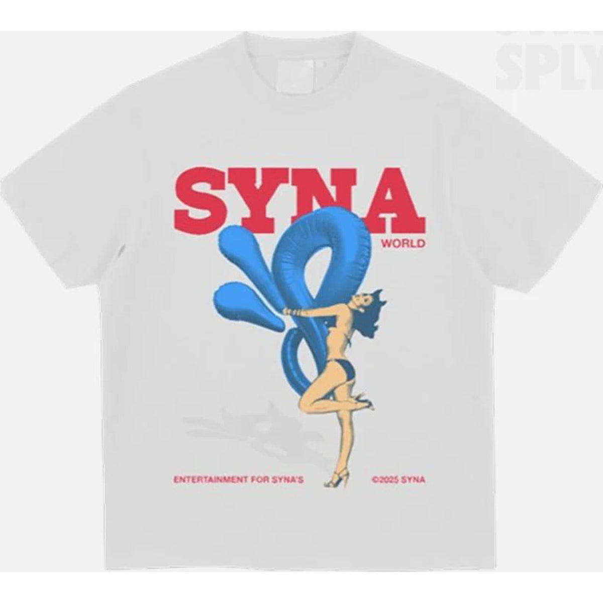 SYNA WORLD PLAYBOY T-SHIRT - WHITE
