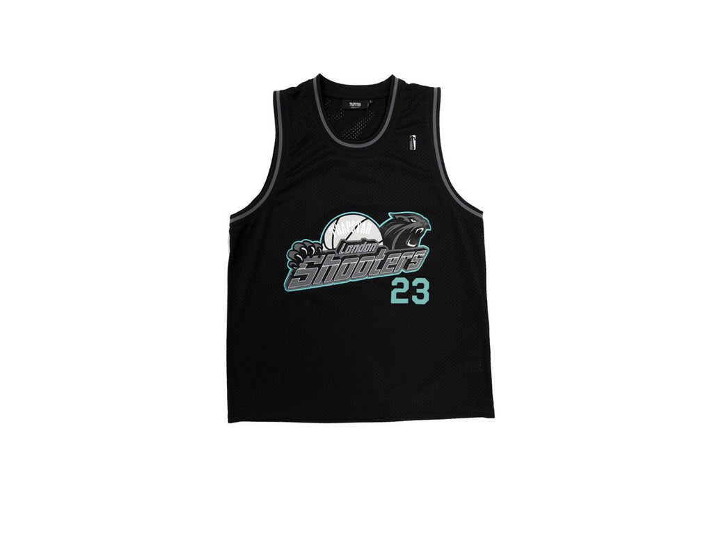 TRAPSTAR SHOOTERS BASKETBALL VEST - BLACK/TEAL