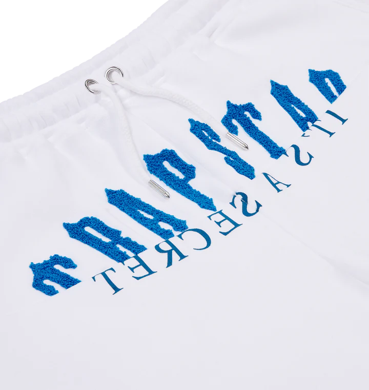 TRAPSTAR DE-CON ARCH SHORT SET WHITE/BLUE