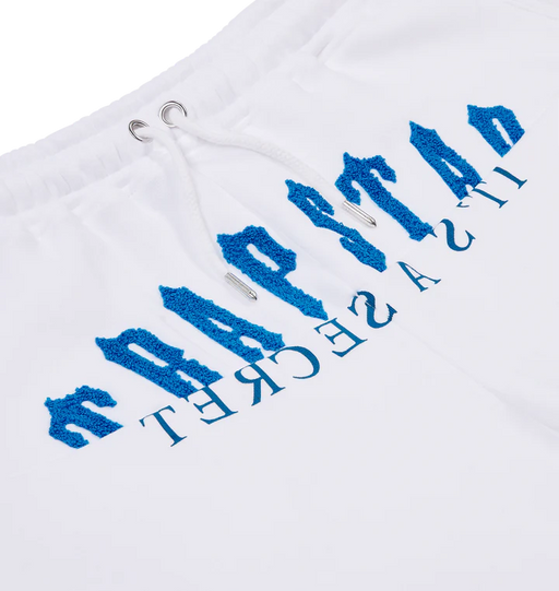 TRAPSTAR DE-CON ARCH SHORT SET WHITE/BLUE