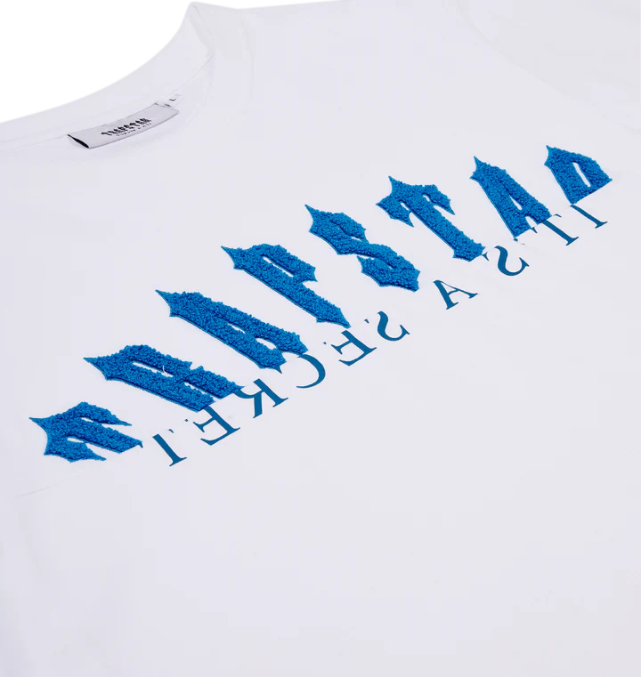 TRAPSTAR DE-CON ARCH SHORT SET WHITE/BLUE