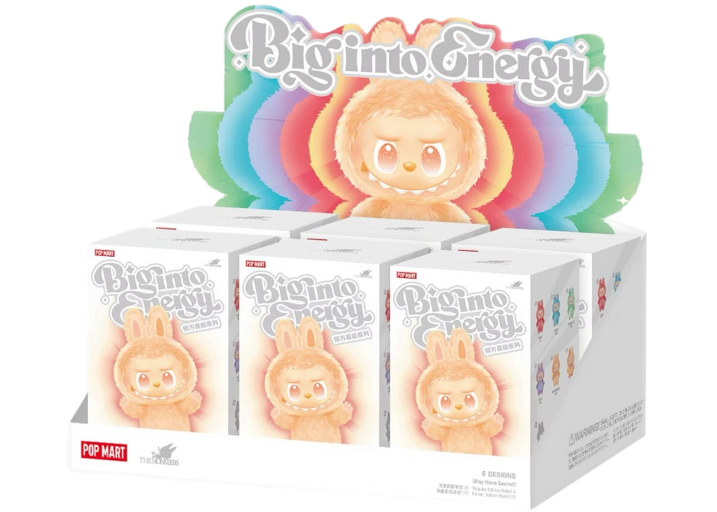 POP MART V3 THE MONSTERS LABUBU "BIG INTO ENERGY" SERIES - VINYL PLUSH PENDANT SEALED CASE