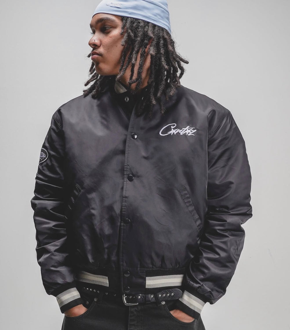 Corteiz Stadium Black Jacket