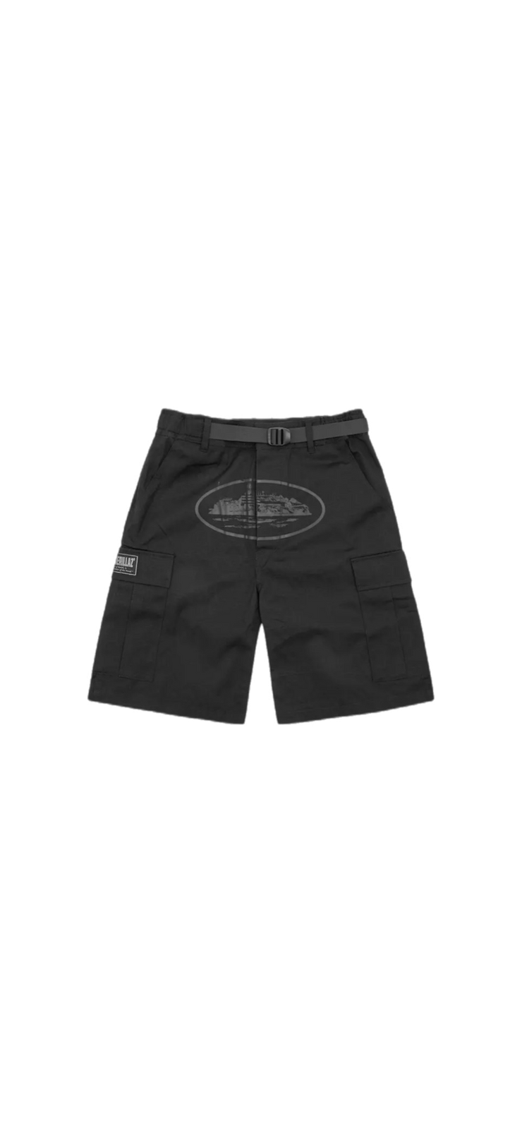CORTEIZ RTW OG ALCATRAZ CARGO SHORTS - TRIPLE BLACK