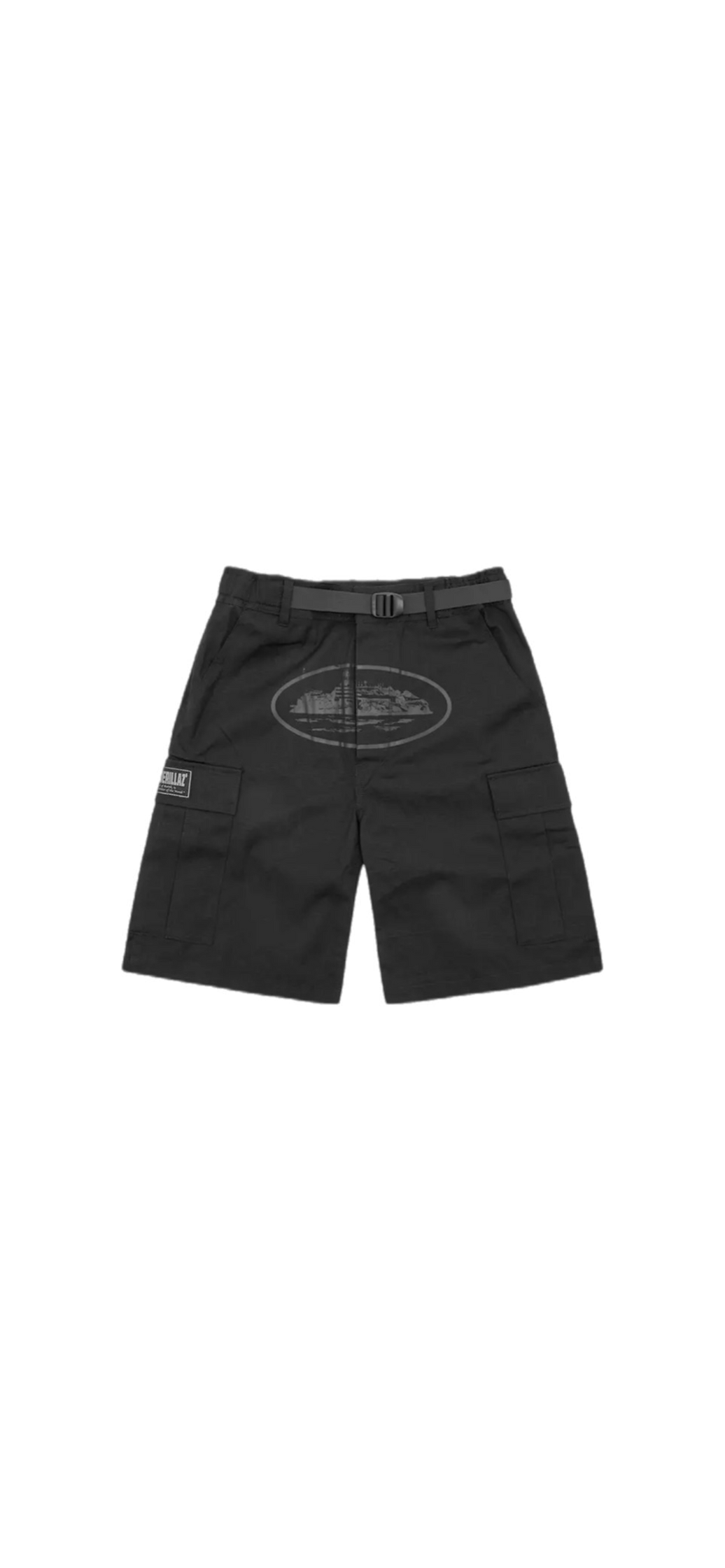 CORTEIZ RTW OG ALCATRAZ CARGO SHORTS - TRIPLE BLACK
