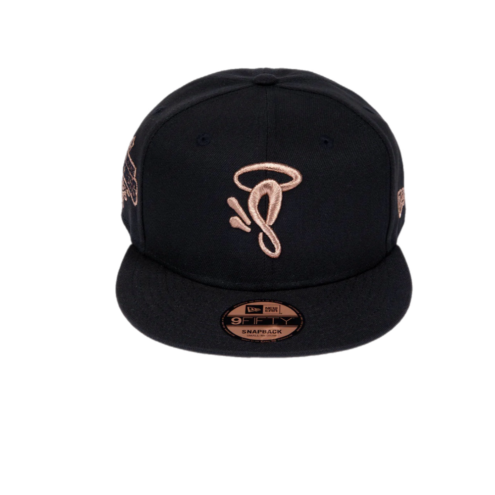 SYNA X NEWERA 9FIFTY SNAPBACK CAP - BLACK/ROSE GOLD