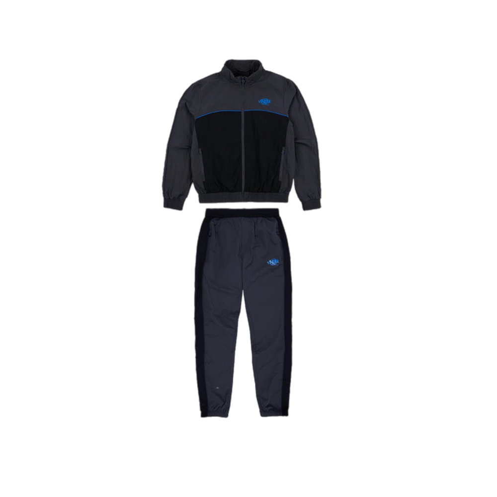 SYNA WORLD LOGO SHELL TRACKSUIT- BLACK/GREY/BLUE