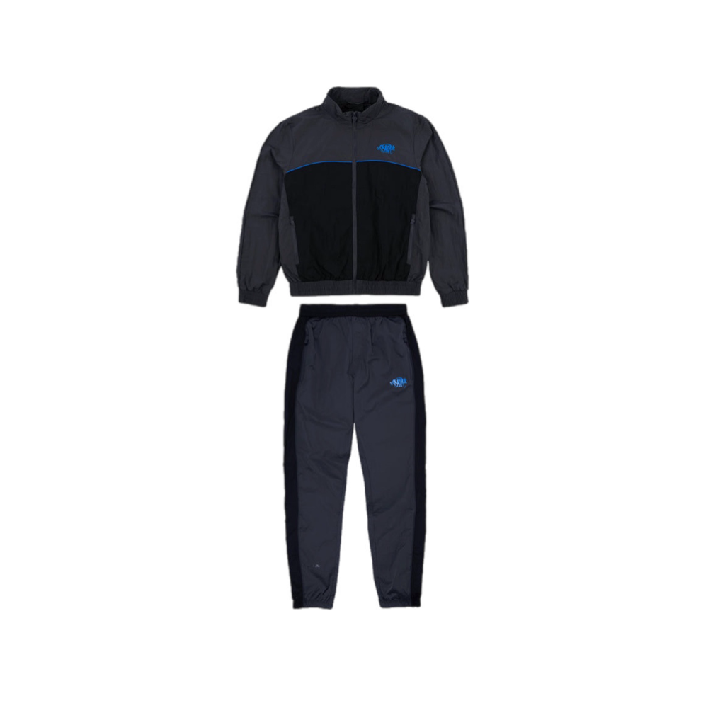 SYNA WORLD LOGO SHELL TRACKSUIT- BLACK/GREY/BLUE