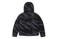 TRAPSTAR MENS HYPERDRIVE TECHNICAL PUFFER GREY CAMO JACKET