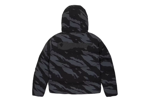 TRAPSTAR MENS HYPERDRIVE TECHNICAL PUFFER GREY CAMO JACKET