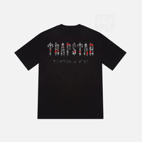 TRAPSTAR DECODED ALL TERRAIN T-SHIRT - BLACK / RED