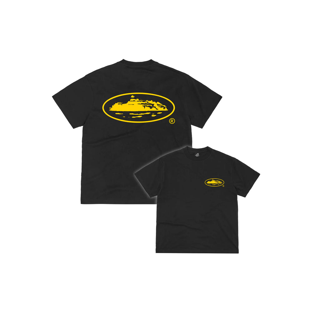 CORTEIZ OG SLAND TEE BLACK/YELLOW