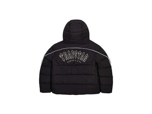 TRAPSTAR IRONGATE ARCH PIPPING PUFFER - BLACK/WHITE