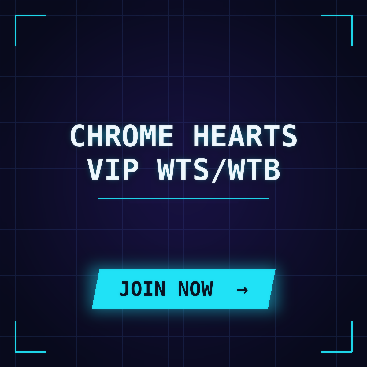 🔴 CHROME HEARTS VIP WTS/WTB