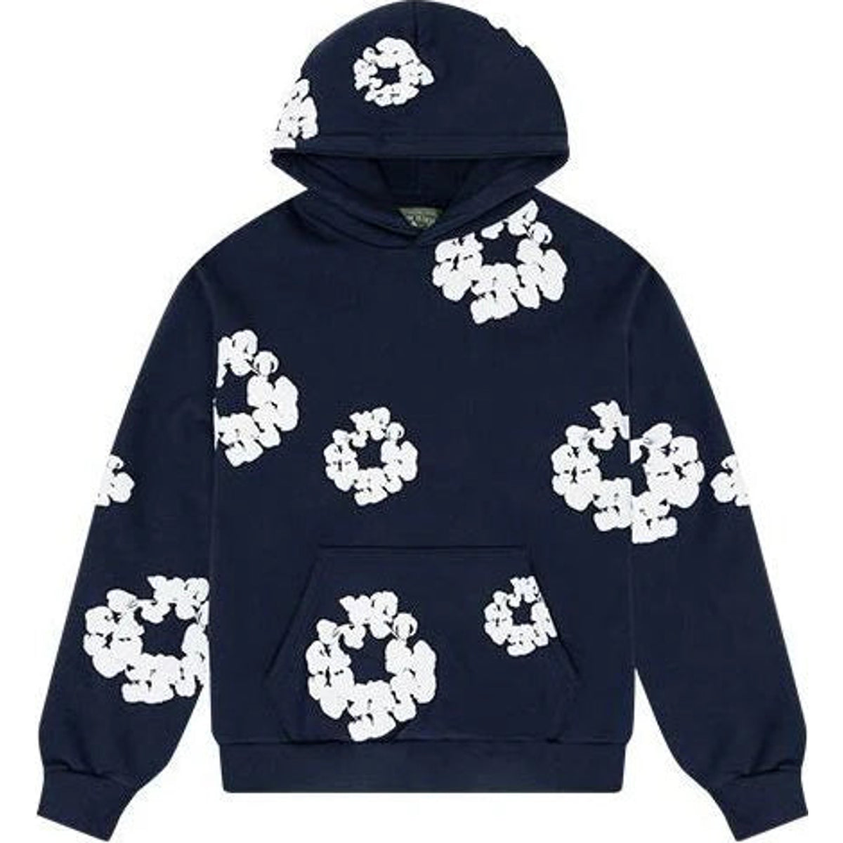 DENIM TEARS - COTTON WREATH LOGO HOODIE 'NAVY WHITE'
