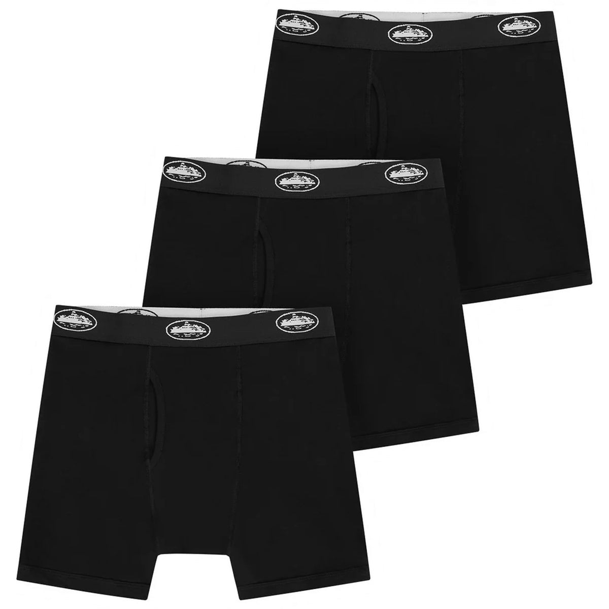 BLACK ALCATRAZ BOXERS [3 PACK]