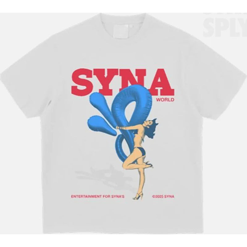 SYNA WORLD PLAYBOY T-SHIRT - WHITE