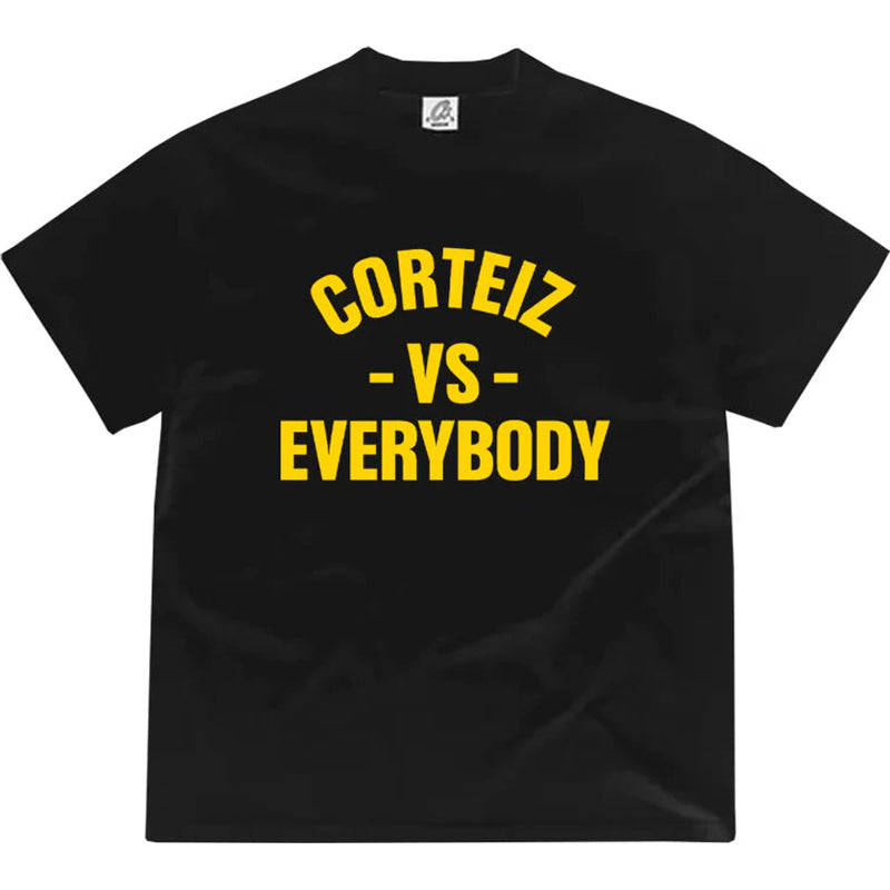 CORTEIZ VS EVERYBODY TEE BLACK/YELLOW